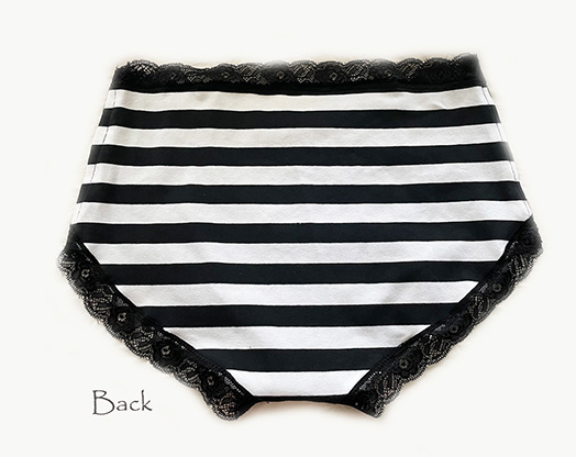 Stripe gothic panties