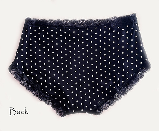 Polka dot lace panties